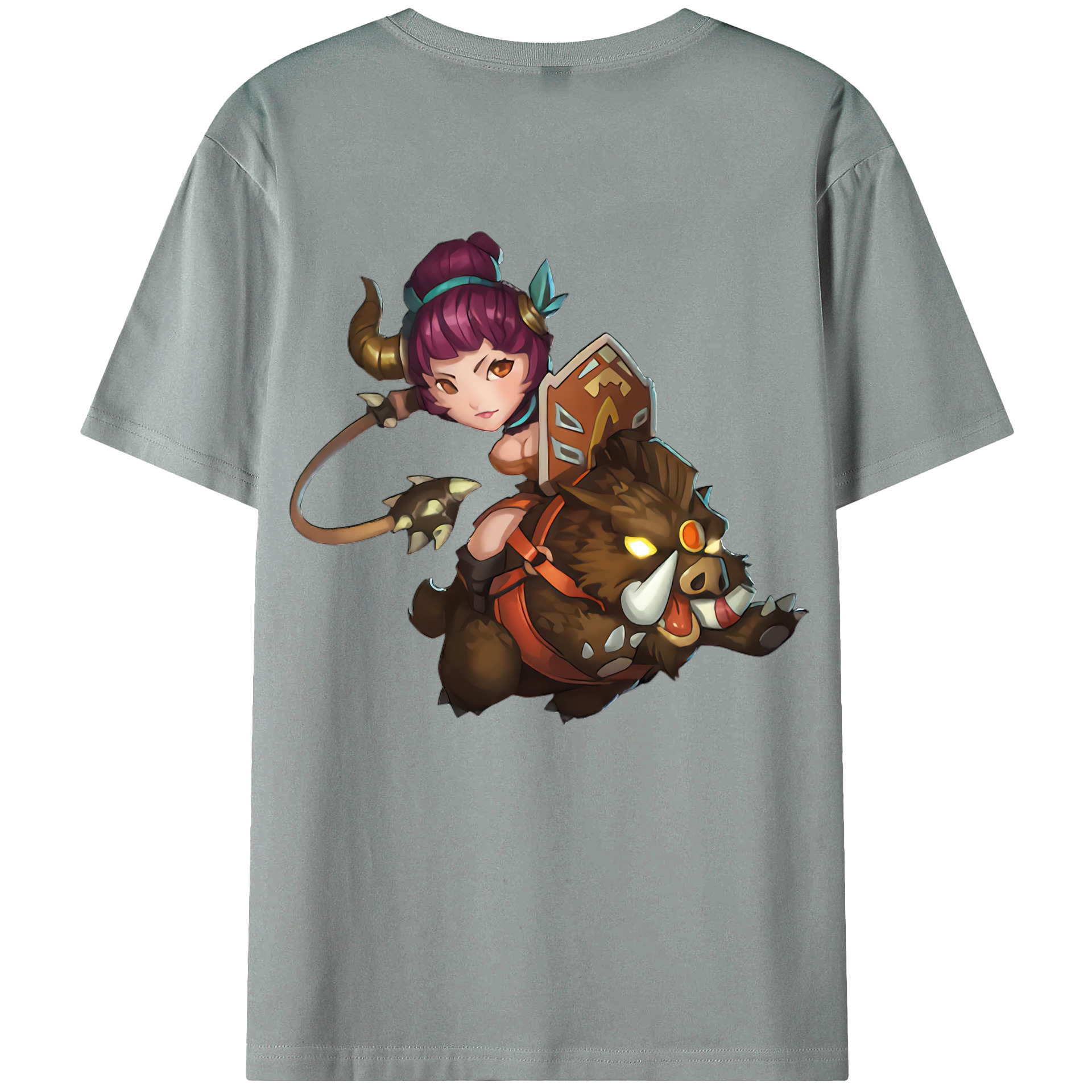 （画像用） リーグ・オブ・レジェンド League of Legends LOL 綿100％ メンズ半袖Tシャツ（バックプリント） 通気性
